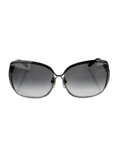 Pre-owned Chrome Hearts Fish Eye Oversize Sunglasses In Black