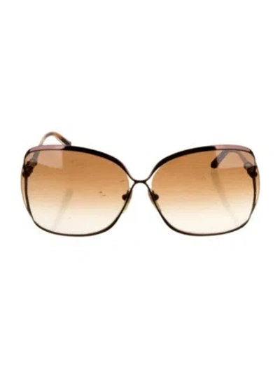 Pre-owned Chrome Hearts Fish Eye Oversize Sunglasses In Blue