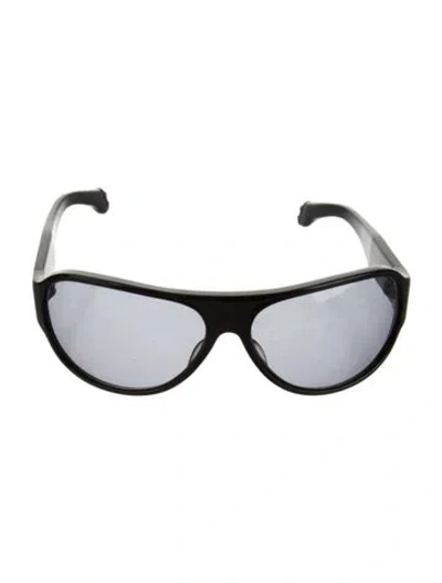 Pre-owned Chrome Hearts Fizzy Aviator Sunglasses In Black