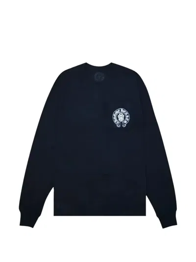 Chrome Hearts Flag Long-sleeved T-shirt In Blue
