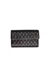 Chrome Hearts Flap Quilted Wallet In Black