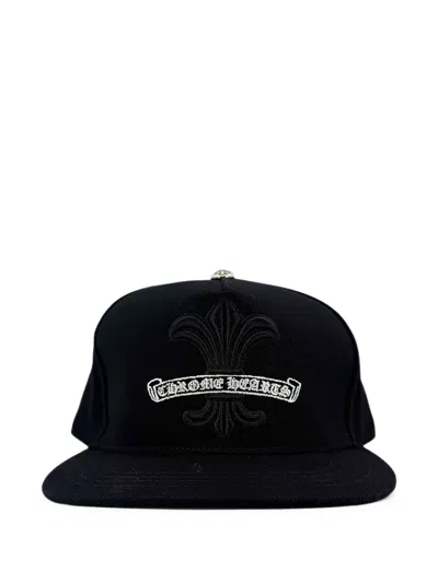 Chrome Hearts Fleur De Lis Logo-embroidered Baseball Cap In Black