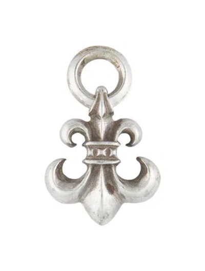 Pre-owned Chrome Hearts Fleur De Lis Pendant, 1.25" In Multi