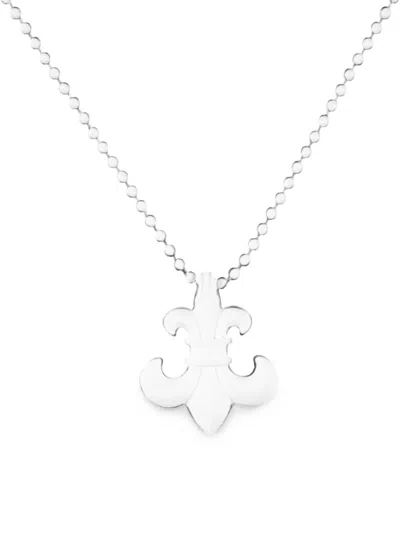 Chrome Hearts Fleur-de-lis Pendant Necklace In Silver