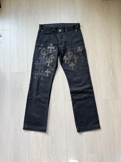 Pre-owned Chrome Hearts Flood Camo Patches Chino Pants In Black