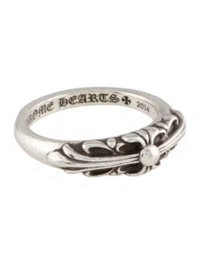 Pre-owned Chrome Hearts Floral Cross Ring In Multi