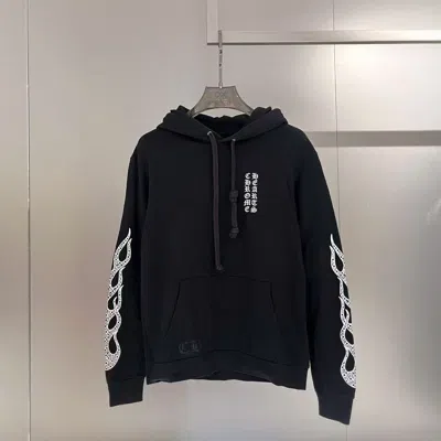 Chrome Hearts Flower Arm Hoodie In Black