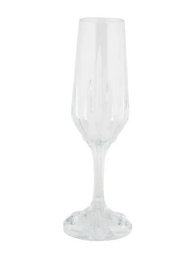 Pre-owned Chrome Hearts For Baccarat Crosstail Champagne Flute In Transparent