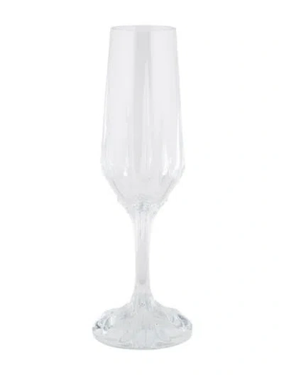 Pre-owned Chrome Hearts For Baccarat Crosstail Champagne Flute In Transparent