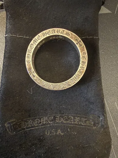 Pre-owned Chrome Hearts Forever Ring In Silver