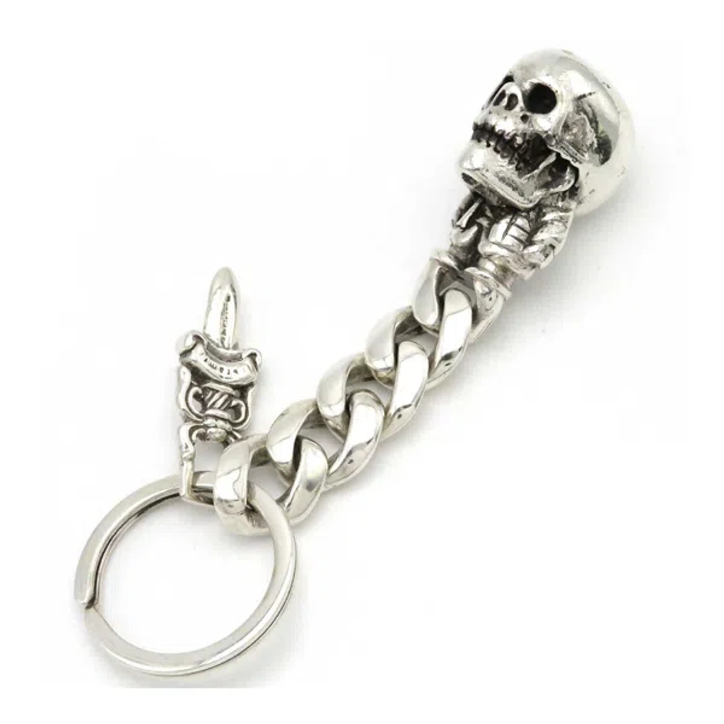 小物 Chrome Hearts Foti Delfino & No.5 Pre-owned Chrome Hearts Foti Delfino Dagger Key Chain In