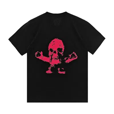 Pre-owned Chrome Hearts Foti Logo Short-sleeve T-shirt 'black/pink' | Men's Size Xl