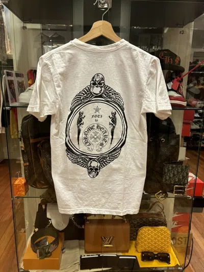 Pre-owned Chrome Hearts Foti Skull Shirt In White