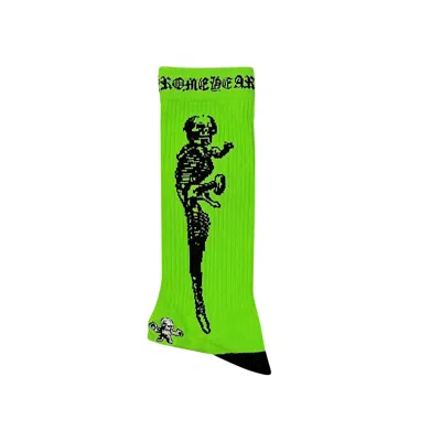 Pre-owned Chrome Hearts Foti Sock 'green' | Men's Size L