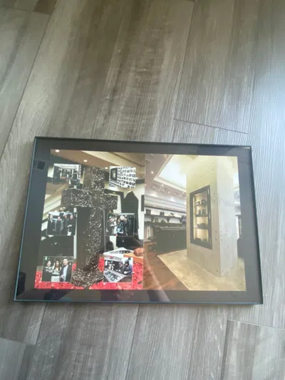 Pre-owned Chrome Hearts Framed Poster In Black