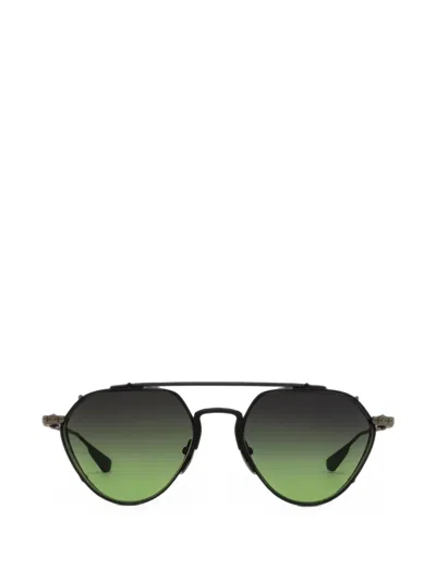 Chrome Hearts Free Ride Geometric-frame Sunglasses In Black