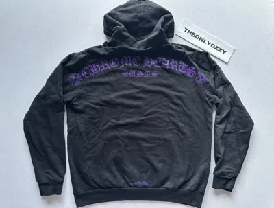 Pre-owned Chrome Hearts Friends And Family Hoodie Purple Hoodie Size L In Black