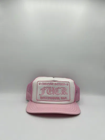 Pre-owned Chrome Hearts Fu Pink Trucker Hat
