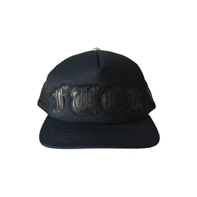 Chrome Hearts Fuck Patch Trucker Hat Black