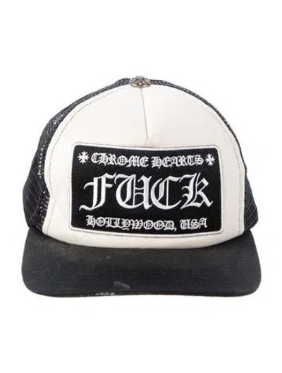 Pre-owned Chrome Hearts 'fuck' Trucker Hat In Black