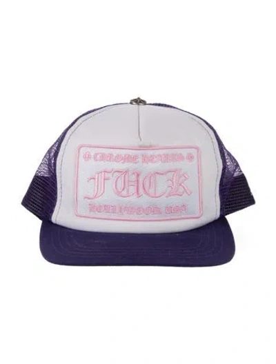 Pre-owned Chrome Hearts 'fuck' Trucker Hat In Multi