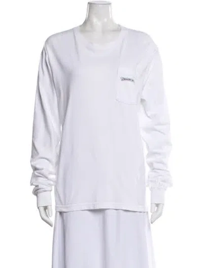 Pre-owned Chrome Hearts Fuck You Crew Neck T-shirt In White