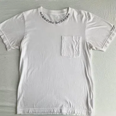 Pre-owned Chrome Hearts Fuck You Neck Logo T-shirt In White