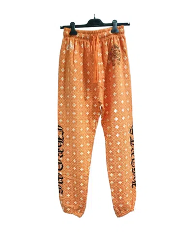 Chrome Hearts Full Logo Sweatpants In Orange