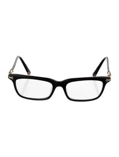 Pre-owned Chrome Hearts Fun Hatch - A Square Eyeglasses In Black