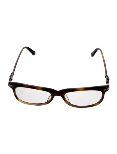 Pre-owned Chrome Hearts Fun Hatch Square Eyeglasses In Orange