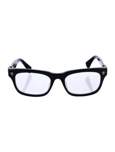 Pre-owned Chrome Hearts Gittin' Any? Square Eyeglasses In Black