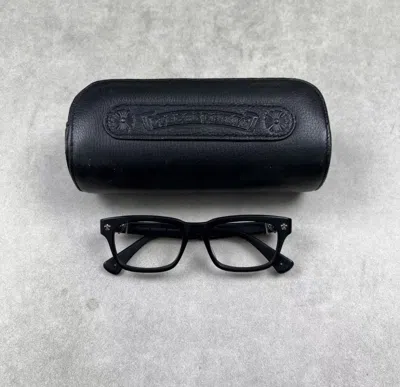 Pre-owned Chrome Hearts Glasses In Black