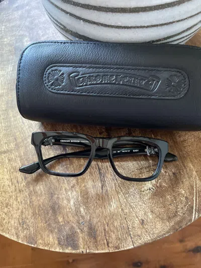 Pre-owned Chrome Hearts Glasses “easy” In Black
