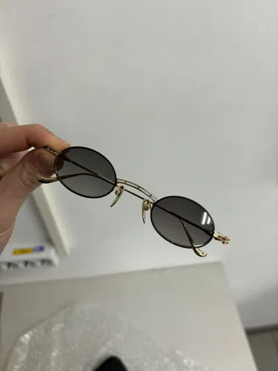 Pre-owned Chrome Hearts Glasses In Gold