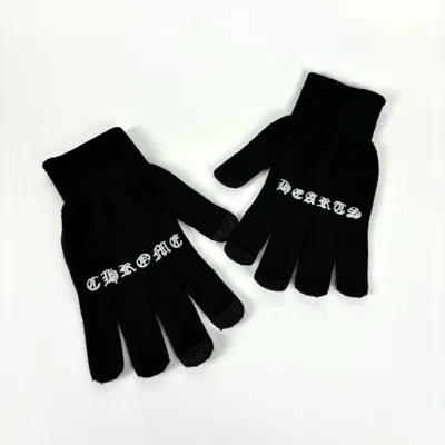 Pre-owned Chrome Hearts Gloves In Black