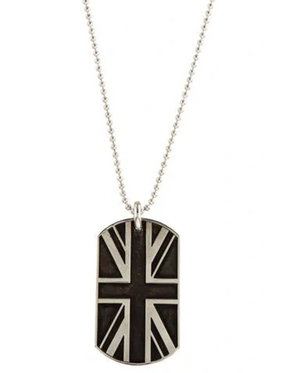 Pre-owned Chrome Hearts God Save The Sex Pistols Pendant W/ball Chain Necklace, 30" In Multi