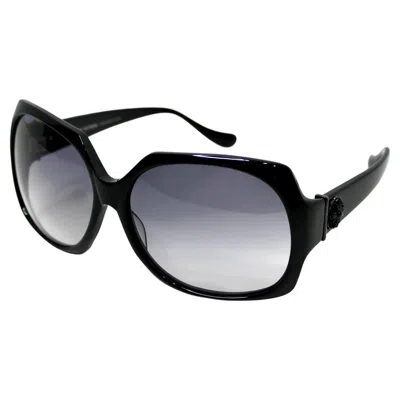 Pre-owned Chrome Hearts "golden Valley" Black Oversized Sunglasses Circa Y2k