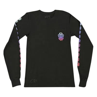 Pre-owned Chrome Hearts Gradient Dagger Pocket Long-sleeve 'black'