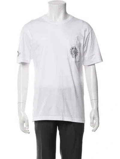 Pre-owned Chrome Hearts Gradient 'made In Hollywood' Graphic Print T-shirt In White