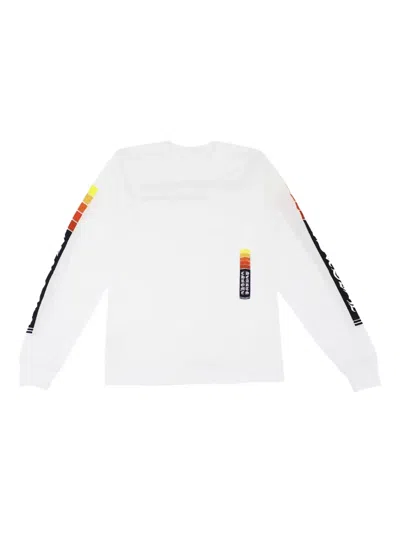 Chrome Hearts Gradient Script Logo Long-sleeve T-shirt In White