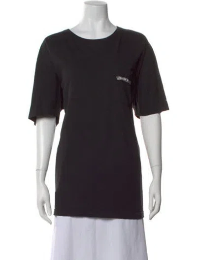 Pre-owned Chrome Hearts Graphic Print Crew Neck T-shirt In Black