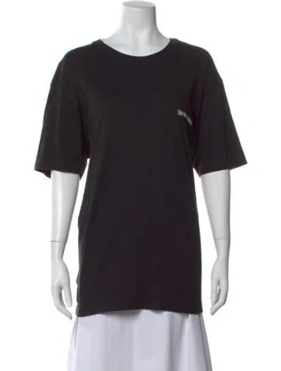 Pre-owned Chrome Hearts Graphic Print Crew Neck T-shirt In Black