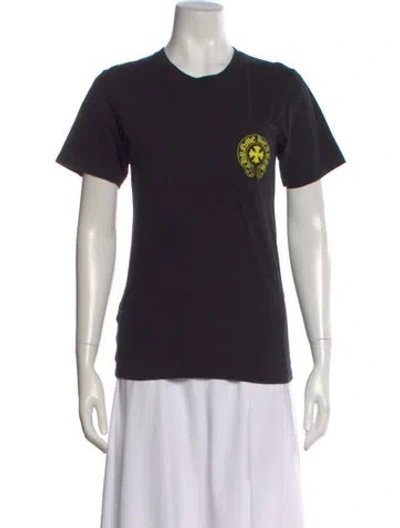 Pre-owned Chrome Hearts Graphic Print Crew Neck T-shirt In Black