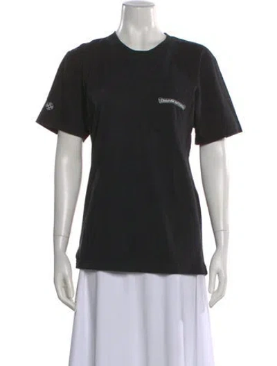 Pre-owned Chrome Hearts Graphic Print Crew Neck T-shirt In Black