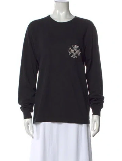 Pre-owned Chrome Hearts Graphic Print Crew Neck T-shirt In Black
