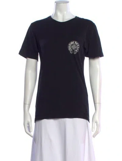 Pre-owned Chrome Hearts Graphic Print Crew Neck T-shirt In Blue