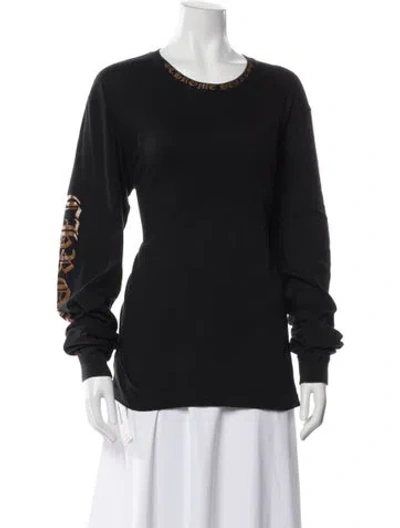 Pre-owned Chrome Hearts Graphic Print Crew Neck T-shirt In Gray