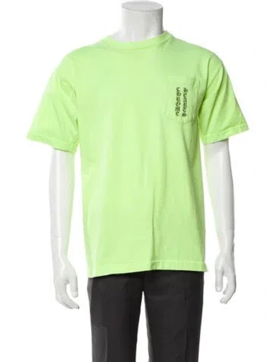 Pre-owned Chrome Hearts Graphic Print Crew Neck T-shirt In Green