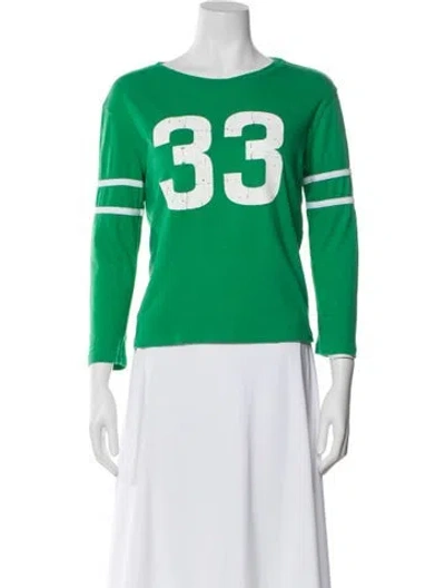 Pre-owned Chrome Hearts Graphic Print Crew Neck T-shirt In Green