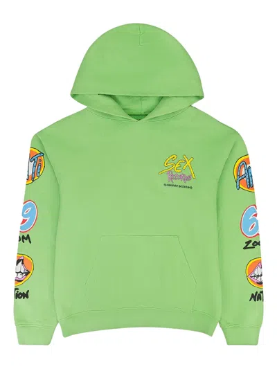 Chrome Hearts Graphic-print Hoodie In Green